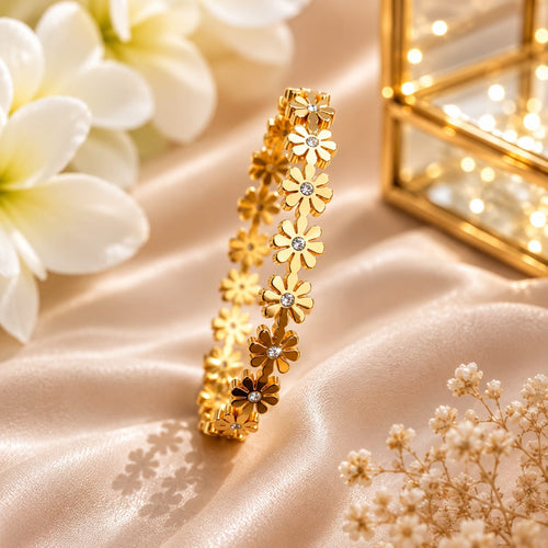 Blooming Daisy Crystal Bracelet