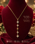 Celestial Starfall Crystal Pendant Necklace