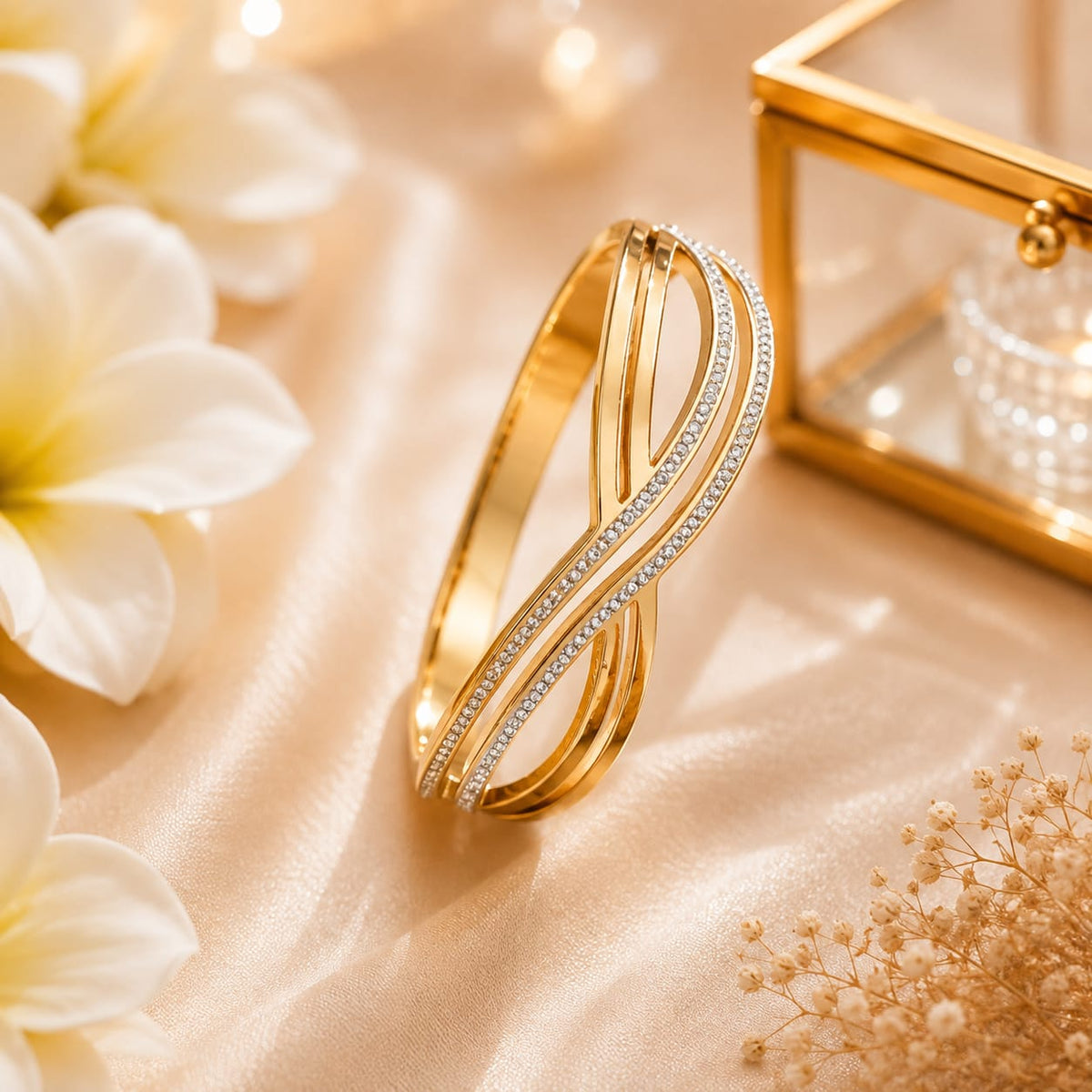 Infinity Luxe Crystal Cuff Bracelet